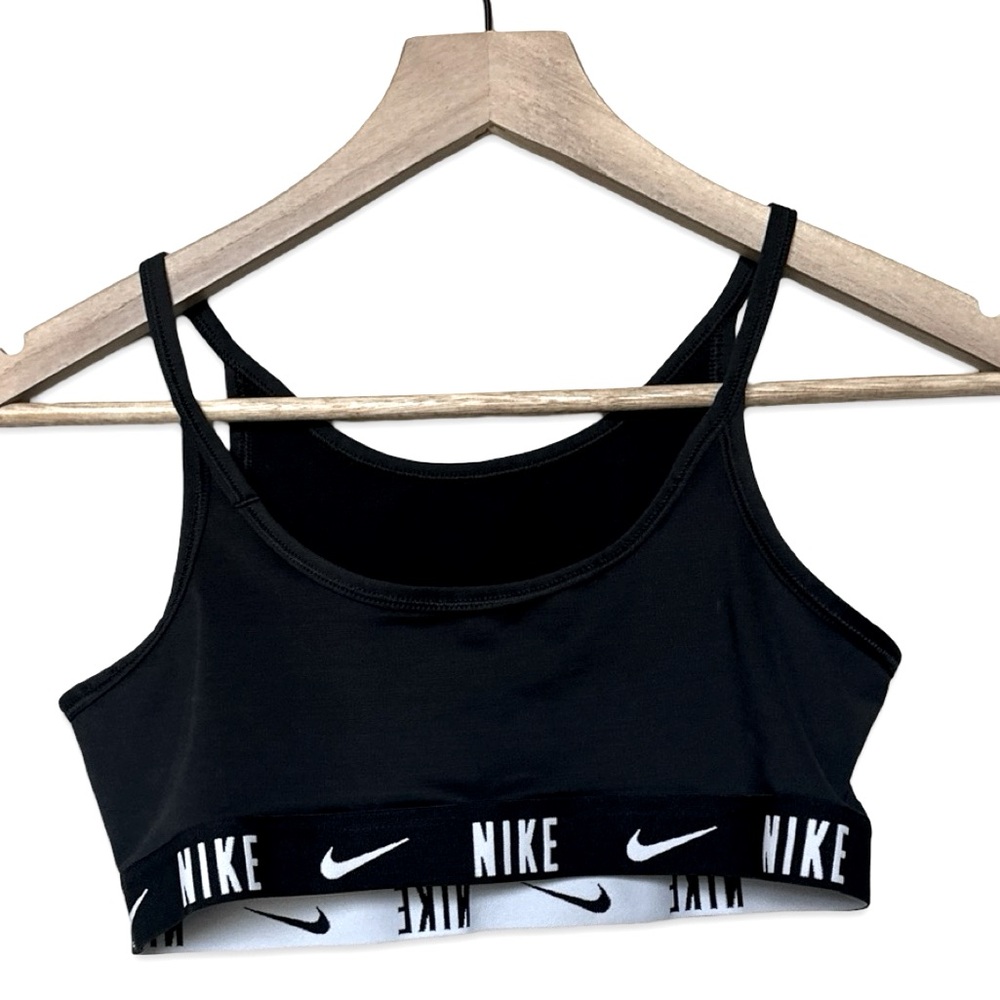 Youth Girls Nike Black Sports Bra | Cheerleader Practice Wear | Size XL
